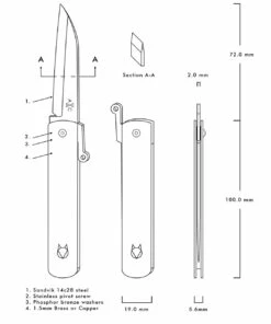 Brand new ❤️ Andersson & Copra Urban Husky - Copper (2.8" Sandvik 14C28N) ACUHC 🌟 -Automatic Knives shop Urban Husky Specs 62545.1644009137