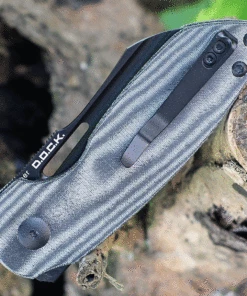 New 🔔 Kizer Cutlery October V3569A1, 2.92" CPM20-CV Black Plain Blade, Black Micarta Handles 🛒 -Automatic Knives shop V3569A1.3 92562.1625085578