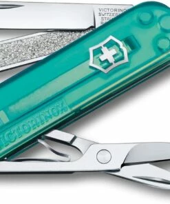 Budget 🤩 Victorinox Swiss Army Classic SD Transparent Tropical Surf - 0.6223.T24G 🔥