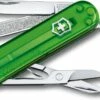 Promo 🌟 Victorinox Swiss Army Classic SD Transparent Green Tea - 0.6223.T41G 🎁