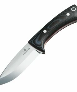 Promo 😀 Victorinox Swiss Army Victorinox Small Outdoor Master VN42262, 2.75" Satin Stainless Drop Point Blade, Black Micarta Handle ⭐