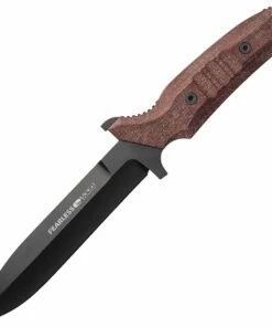 Hot Sale 🧨 Viper Knives Fearless Fixed Blade 4020CR, 6.0" Sleipner Black PVD Coated Single Edge Dagger, Red Canvas Burlap Micarta Handles, Kydex Sheath 🎉
