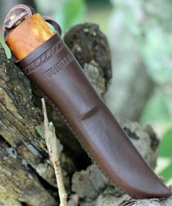 Brand new 🎁 Helle No. 53 Veidemann Specialty Knife, 3.50" Triple Laminated SS, Curly Birch Handle 🧨 -Automatic Knives shop Veidemann.2 75304.1591195940