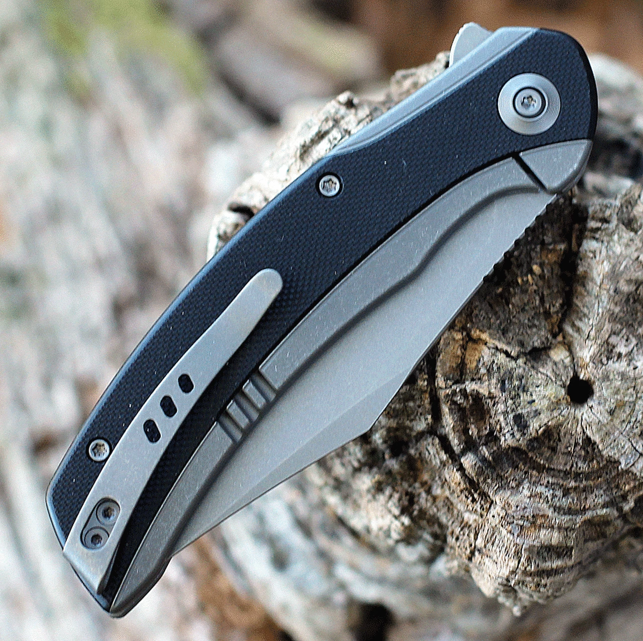 Outlet 🎉 We Knife Co. WE Knife Snick - Ti / Blk G10 (3.5" CPM 20CV Gray SW) WE19022F-1 ✨ 4 Outlet 🎉 We Knife Co. WE Knife Snick - Ti / Blk G10 (3.5" CPM 20CV Gray SW) WE19022F-1 ✨ - Image 4