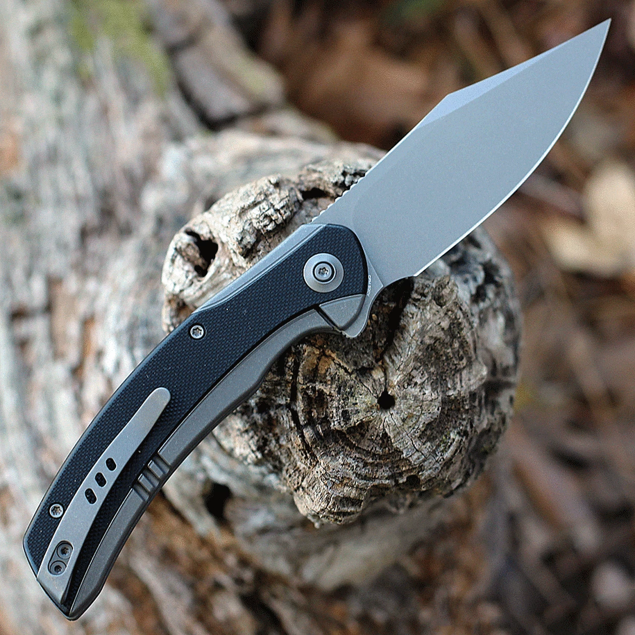 Outlet 🎉 We Knife Co. WE Knife Snick - Ti / Blk G10 (3.5" CPM 20CV Gray SW) WE19022F-1 ✨ 2 Outlet 🎉 We Knife Co. WE Knife Snick - Ti / Blk G10 (3.5" CPM 20CV Gray SW) WE19022F-1 ✨ - Image 2