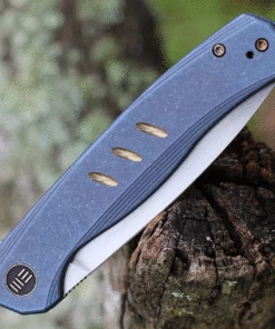 Hot Sale 👍 WE Knife Co. Seer - Blue Ti (3.48" CPM-20CV) 20015-2 Limited Edition 🛒 -Automatic Knives shop WE20015 2.3 08558.1631816249