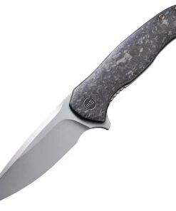 Hot Sale 🌟 WE Knife Co. Kitefin 2001B, 3.24" CPM-S35VN Polished Bead Blast Blade, Shredded Carbon Fiber Handle w/ Gray Titanium Back ✔️