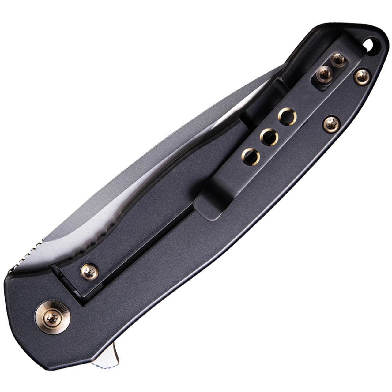 Hot Sale ๐ WE Knife Co. Kitefin 2001E, 3.24" CPM-S35VN Polished Bead Blast Spear Point Blade, Black Titanium Handle w/ Blue Grove ๐งจ 2 Hot Sale ๐ WE Knife Co. Kitefin 2001E, 3.24" CPM-S35VN Polished Bead Blast Spear Point Blade, Black Titanium Handle w/ Blue Grove ๐งจ - Image 2