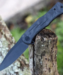 Flash Sale 🔥 We Knife Co. WE Knife Primoris Marble CF/Blk Ti (3.5" CPM 20CV Black SW) 20047B-1 ❤️