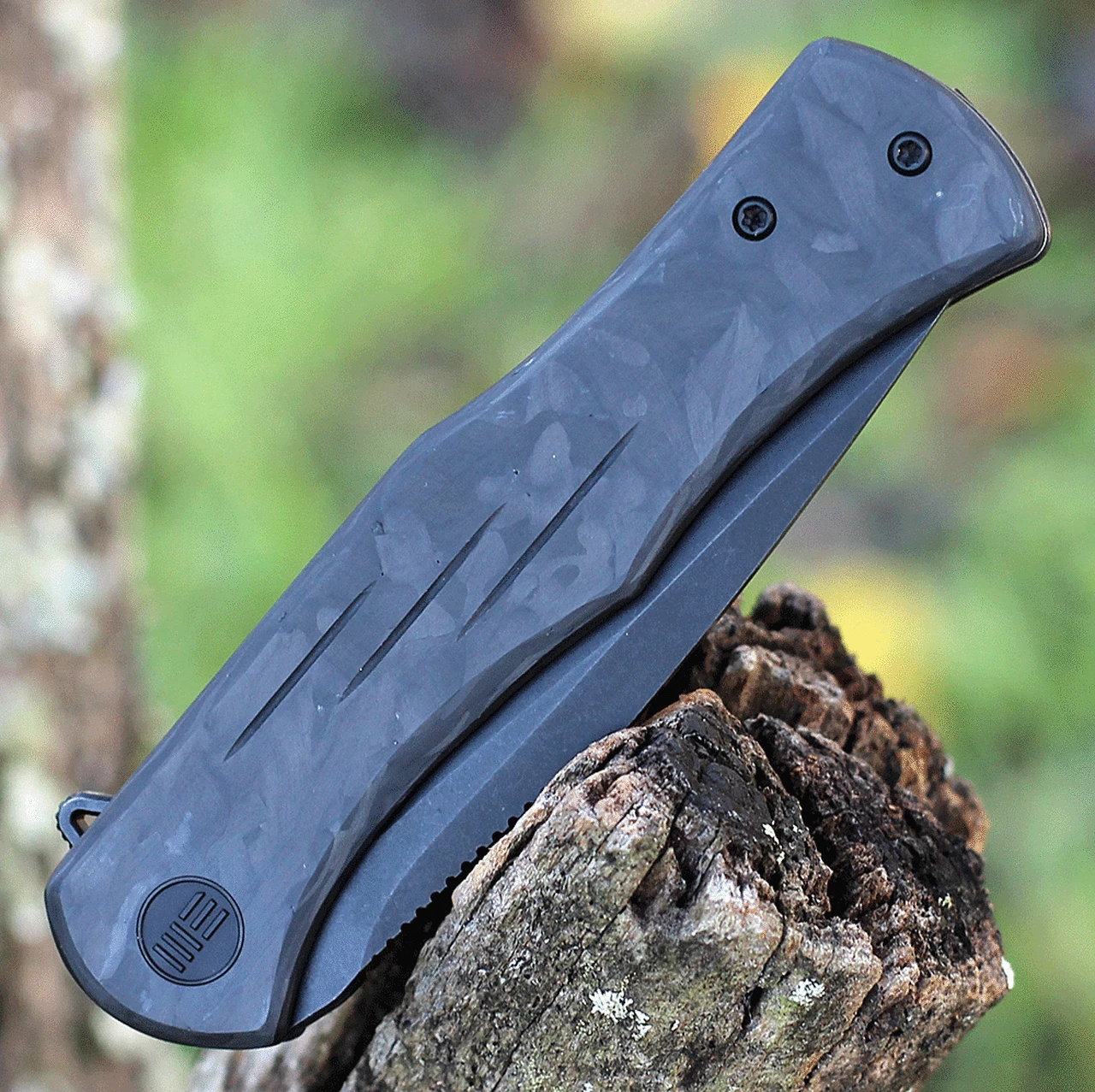 Flash Sale 🔥 We Knife Co. WE Knife Primoris Marble CF/Blk Ti (3.5" CPM 20CV Black SW) 20047B-1 ❤️ 3 Flash Sale 🔥 We Knife Co. WE Knife Primoris Marble CF/Blk Ti (3.5" CPM 20CV Black SW) 20047B-1 ❤️ - Image 3