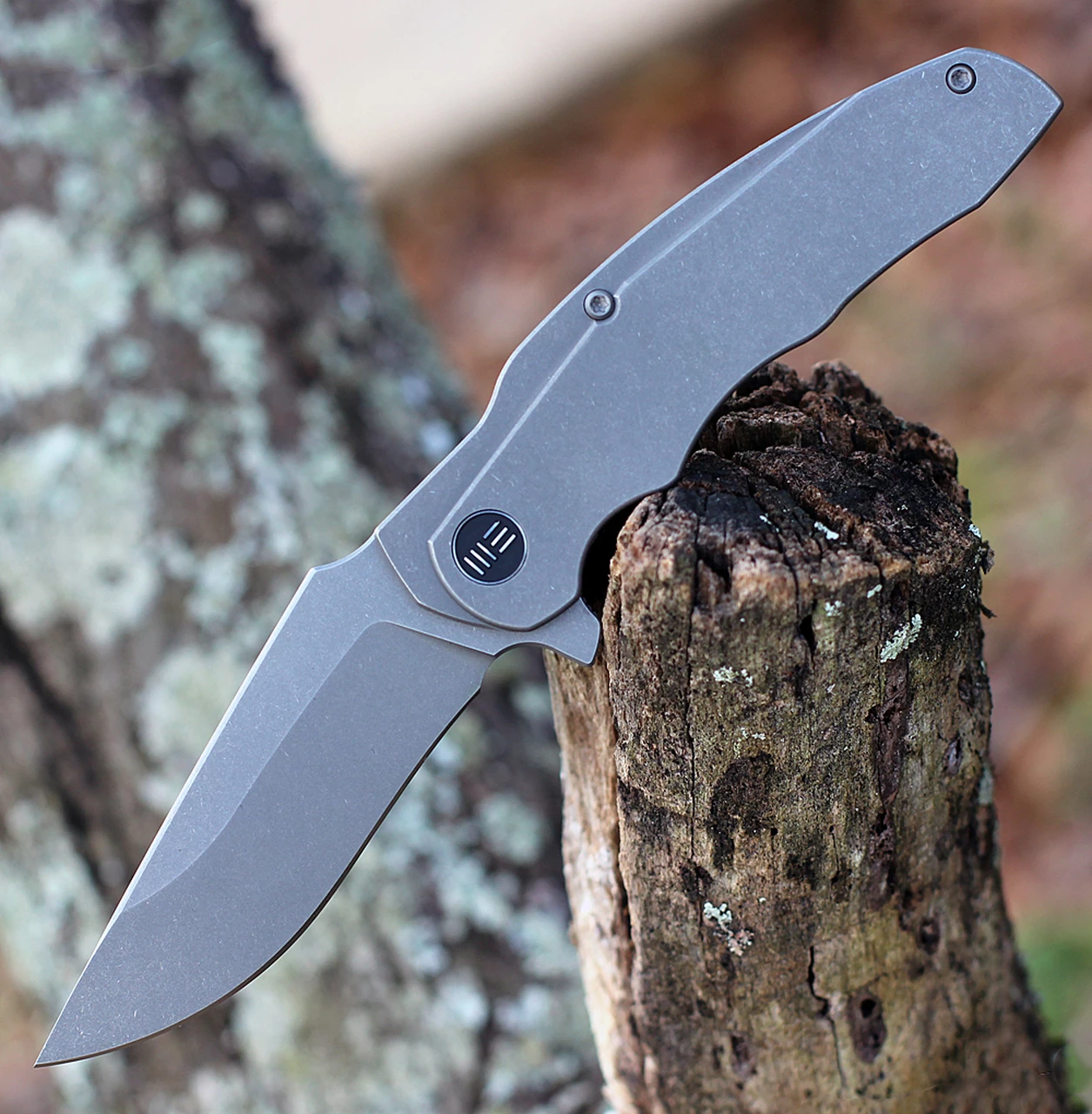 Deals 🎉 WE Knife Co. Skreech, 2014B, 3.3" Stonewash Drop Point Blade, Gray Ti Handle 😍 1 Deals 🎉 WE Knife Co. Skreech, 2014B, 3.3" Stonewash Drop Point Blade, Gray Ti Handle 😍