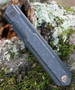 Cheap 🔥 WE Knife Co. Peer, 2015D, 3.5" CPM 20CV Black Stonewashed Blade, Titanium Handle with Shredded Carbon Fiber Overlay ✔️ -Automatic Knives shop WE2015D.2 88554.1611681657