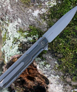 Buy 🔥 WE Knife Co. Peer, 2015E, 3.5" CPM 20CV Gray Stonewashed Blade, Black Hand Rubbed Brass Handle 🔔 -Automatic Knives shop WE2015E.1 71054.1611687731