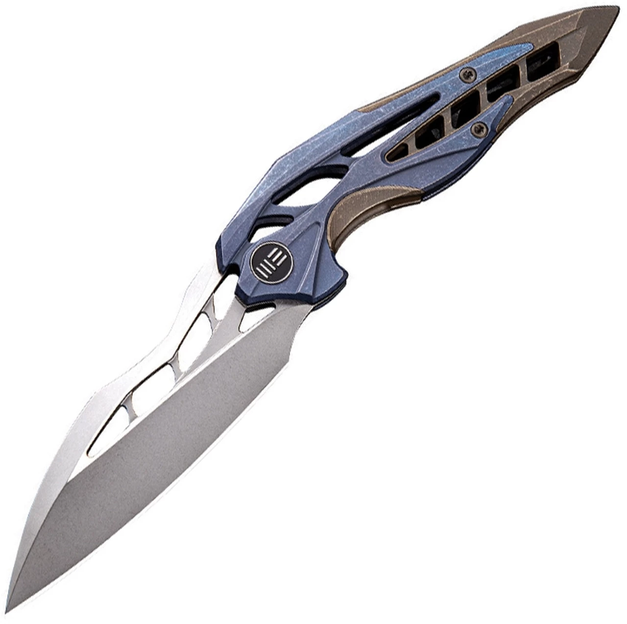 Cheapest 🛒 We Knife Co. 906E Arrakis Framelock, 3.5" Bohler M390 Plain Blade, Blue/Brown Titanium Handle 😀 1 Cheapest 🛒 We Knife Co. 906E Arrakis Framelock, 3.5" Bohler M390 Plain Blade, Blue/Brown Titanium Handle 😀