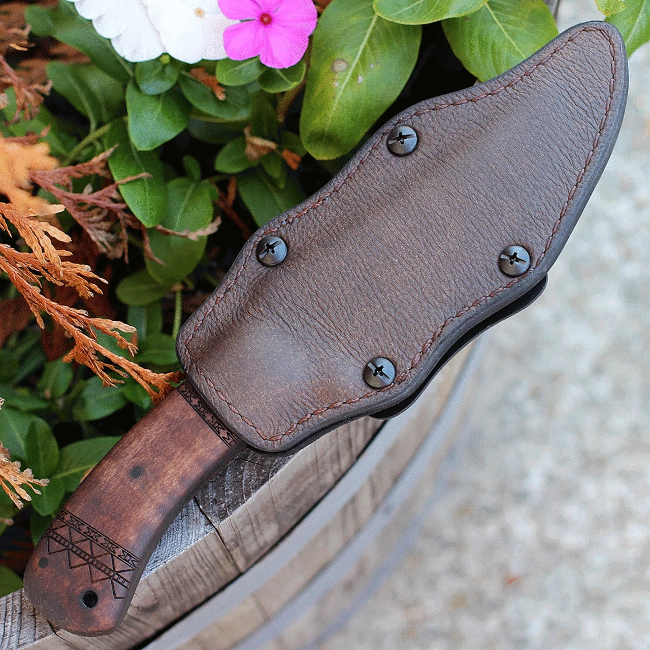 Best deal 👍 Winkler Knives Belt Knife 9.25" Fixed Blade Tribal Maple Handle ⌛ 3 Best deal 👍 Winkler Knives Belt Knife 9.25" Fixed Blade Tribal Maple Handle ⌛ - Image 3