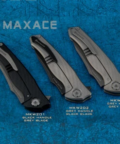 Promo 🔥 Maxace Knives Maxace Killer Whale 2.0 - Gray Ti (3.86" ASP-60 Blk SW) MKW202 ⌛ -Automatic Knives shop Whale 2.0 2 60093.1643149623