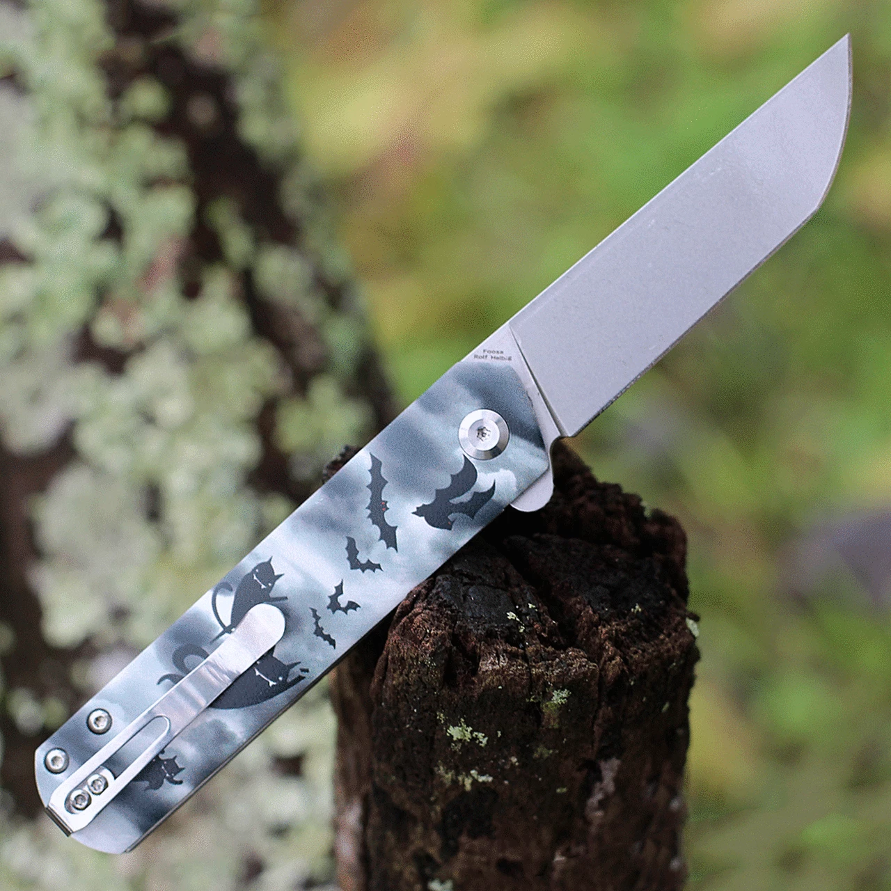 Discount 🛒 Kansept Knives Kansept Foosa Liner Lock - Blk G10 / Phantom Cat (3" 154CM SW) X2020T4 🤩 2 Discount 🛒 Kansept Knives Kansept Foosa Liner Lock - Blk G10 / Phantom Cat (3" 154CM SW) X2020T4 🤩 - Image 2