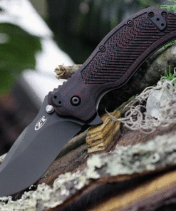 Best Sale 🎁 Zero Tolerance 0350C Assisted Open Folding Knife, 3.25" CPM-S30V Tungsten DLC Coated Blade, Cherry and Black G-10 Handle 🔥