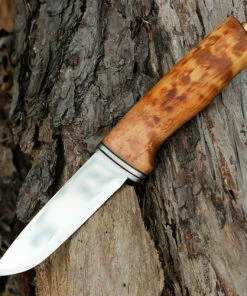 Outlet ✨ Helle Alden, Sandvik 12C27 Stainless Steel, Curly Birch Handle ✔️ -Automatic Knives shop alden 76.1 36950.1566585803