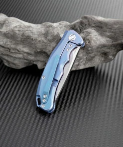 Budget 🌟 Artisan Cutlery Artisan Small Tradition ATZ1702GSBU, 3.27" S35VN Plain Blade, Blue TC4 Titanium Handle 🔥 -Automatic Knives shop atz1702gsbu 2 91983.1566586014