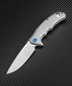 Cheap 👍 Artisan Cutlery Artisan Small Tradition ATZ1702GSGY, 3.27" S35VN Plain Blade, Gray TC4 Titanium Handle 🧨