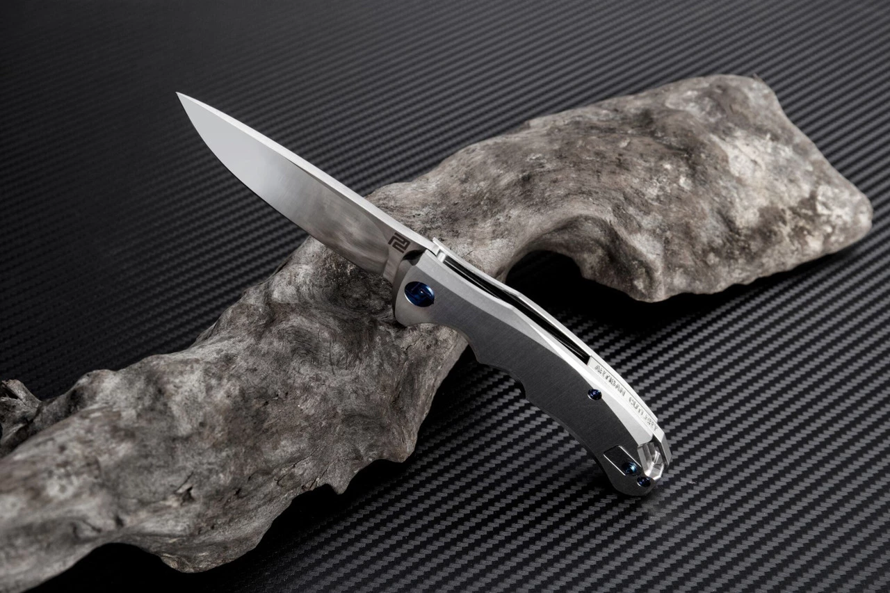 Brand new ✔️ Artisan Cutlery Artisan Small Tradition ATZ1702GSST, 3.27" S35VN Plain Blade, Satin TC4 Titanium Handle 🔥 2 Brand new ✔️ Artisan Cutlery Artisan Small Tradition ATZ1702GSST, 3.27" S35VN Plain Blade, Satin TC4 Titanium Handle 🔥 - Image 2