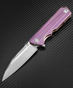 Best reviews of ⌛ Artisan Cutlery Artisan Littoral ATZ1703GRE, 3.54 in. S35VN Plain Blade, Purple Titanium Handle ⭐