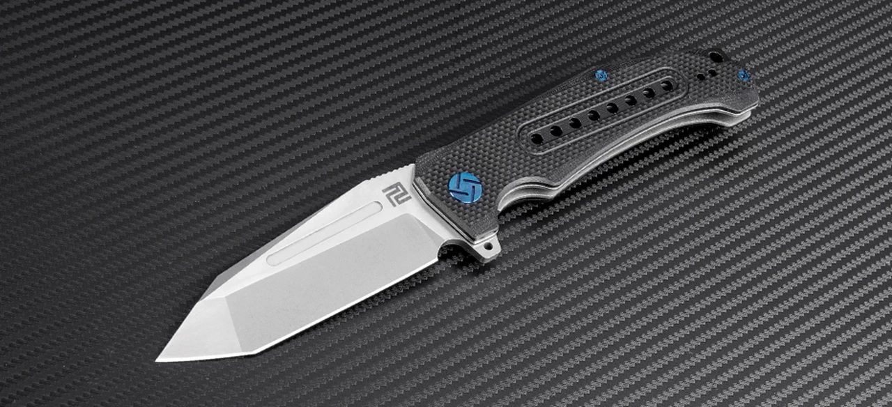 Flash Sale ⭐ Artisan Cutlery Artisan Jungle ATZ1705PBK, 3.94" D2 Plain Blade, Black G-10 Handle ✔️ 1 Flash Sale ⭐ Artisan Cutlery Artisan Jungle ATZ1705PBK, 3.94" D2 Plain Blade, Black G-10 Handle ✔️