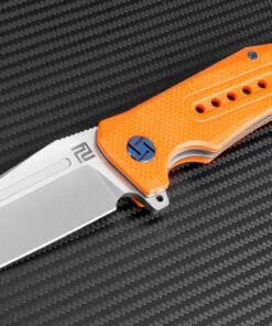 Best reviews of 🛒 Artisan Cutlery Artisan Jungle ATZ1705POE, 3.94" D2 Plain Blade, Orange G-10 Handle 🌟