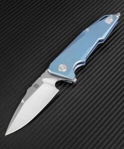 Best Pirce 🔔 Artisan Cutlery Artisan Predator ATZ1706GBU, 3.74" S35VN, Blue TC4 Titanium Handle 🤩