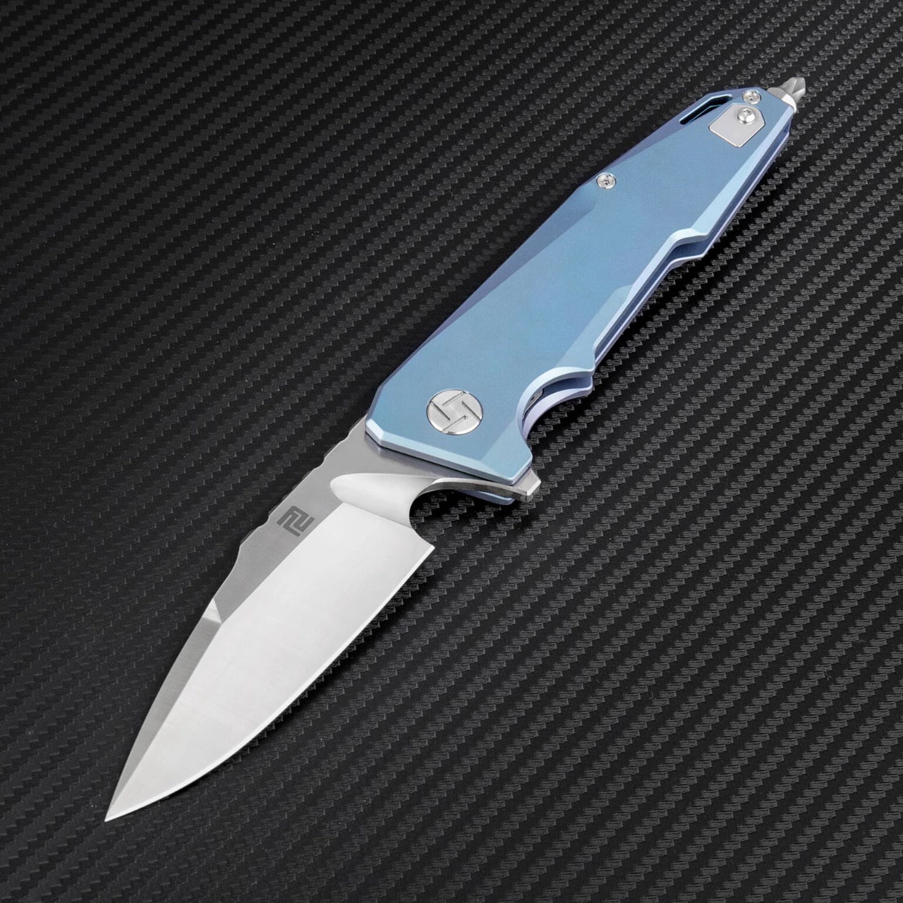 Best Pirce 🔔 Artisan Cutlery Artisan Predator ATZ1706GBU, 3.74" S35VN, Blue TC4 Titanium Handle 🤩 1 Best Pirce 🔔 Artisan Cutlery Artisan Predator ATZ1706GBU, 3.74" S35VN, Blue TC4 Titanium Handle 🤩