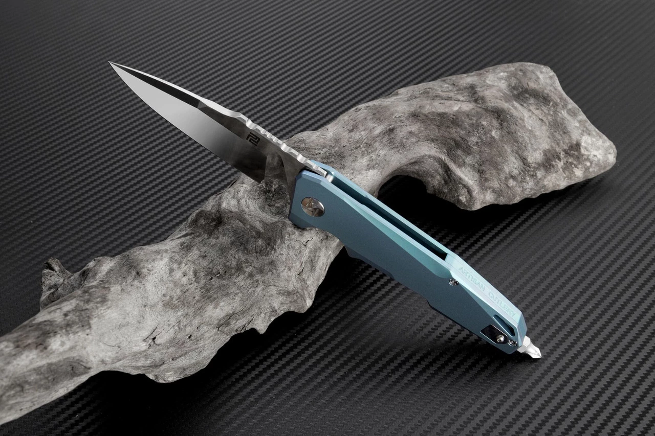 Discount 🌟 Artisan Cutlery Artisan Predator ATZ1706GGN, 3.74" S35VN, Green TC4 Titanium Handle ✔️ 2 Discount 🌟 Artisan Cutlery Artisan Predator ATZ1706GGN, 3.74" S35VN, Green TC4 Titanium Handle ✔️ - Image 2