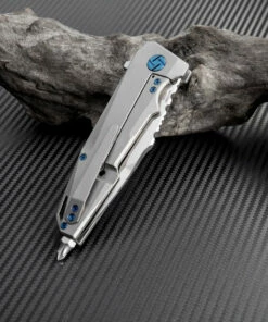 Hot Sale 🎁 Artisan Cutlery Artisan Predator ATZ1706GGY, 3.74" S35VN, Gray TC4 Titanium Handle ❤️ -Automatic Knives shop atz1706ggy 2 48381.1566585994