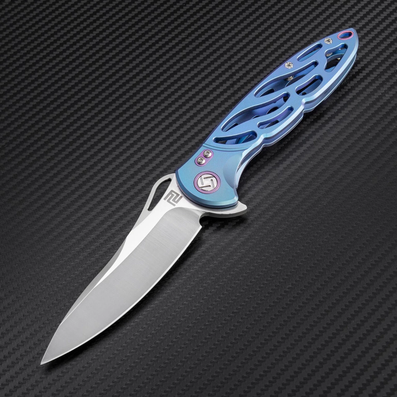 Buy 🤩 Artisan Cutlery Artisan Dragonfly ATZ1801GBUS, 3.94" S35VN Plain Blade, Blue TC4 Titanium Handle 😀 4 Buy 🤩 Artisan Cutlery Artisan Dragonfly ATZ1801GBUS, 3.94" S35VN Plain Blade, Blue TC4 Titanium Handle 😀 - Image 4