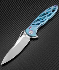Cheapest 🧨 Artisan Cutlery Artisan Dragonfly ATZ1801GGNM, 3.94" M390 Plain Blade, Green TC4 Titanium Handle 💯 -Automatic Knives shop atz1801gbum 2 05035.1566586050