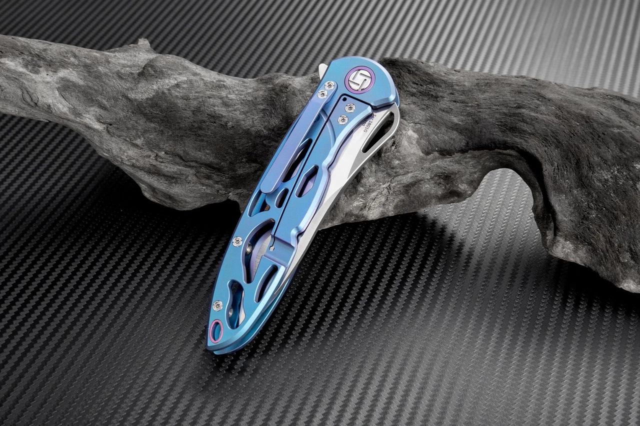 Buy 🤩 Artisan Cutlery Artisan Dragonfly ATZ1801GBUS, 3.94" S35VN Plain Blade, Blue TC4 Titanium Handle 😀 3 Buy 🤩 Artisan Cutlery Artisan Dragonfly ATZ1801GBUS, 3.94" S35VN Plain Blade, Blue TC4 Titanium Handle 😀 - Image 3