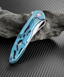 Cheapest 🧨 Artisan Cutlery Artisan Dragonfly ATZ1801GGNM, 3.94" M390 Plain Blade, Green TC4 Titanium Handle 💯 -Automatic Knives shop atz1801ggns 2 1 76960.1566586050