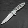 Buy 🤩 Artisan Cutlery Artisan Dragonfly ATZ1801GGYS, 3.94" S35VN Plain Blade, Gray TC4 Titanium Handle 💯