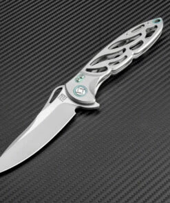 Buy 🤩 Artisan Cutlery Artisan Dragonfly ATZ1801GGYS, 3.94" S35VN Plain Blade, Gray TC4 Titanium Handle 💯