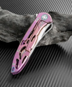 Promo 🔥 Artisan Cutlery Artisan Dragonfly ATZ1801GREM, 3.94" M390 Plain Blade, Rose TC4 Titanium Handle ❤️ -Automatic Knives shop atz1801gres 2 1 57074.1566586067