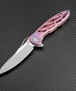 Promo 🎁 Artisan Cutlery Artisan Dragonfly ATZ1801GRES, 3.94" S35VN Plain Blade, Rose TC4 Titanium Handle 🧨