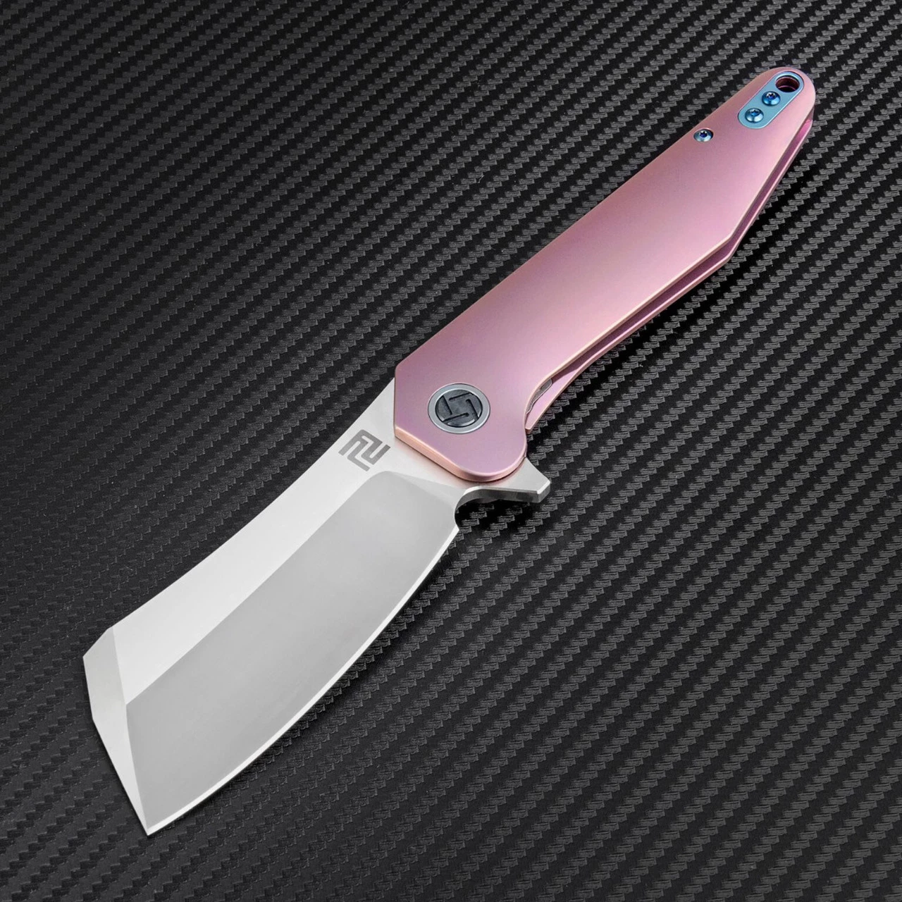 Brand new 💯 Artisan Cutlery Artisan Osprey ATZ1803GREM, 3.74" M390 Plain Blade, Rose TC4 Titanium Handle ⭐ 4 Brand new 💯 Artisan Cutlery Artisan Osprey ATZ1803GREM, 3.74" M390 Plain Blade, Rose TC4 Titanium Handle ⭐ - Image 4