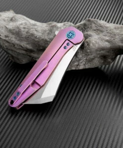 Hot Sale ⭐ Artisan Cutlery Artisan Osprey ATZ1803GRES, 3.74" S35VN Plain Blade, Rose TC4 Titanium Handle ✔️ -Automatic Knives shop atz1803grem 2 1 42486.1566585977