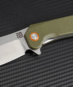 Best reviews of ⭐ Artisan Cutlery Artisan Osprey ATZ1803PGNF, 3.94" D2 Plain Blade, Green (Flat) G-10 Handle 🤩