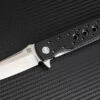 New 🎉 Artisan Cutlery Artisan Virginia ATZ1807PBKF, 3.94" D2 Plain Blade, Flat Black G-10 Handle 🎁