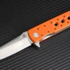 Best reviews of 🔔 Artisan Cutlery Artisan Virginia ATZ1807POEF, 3.94" D2 Plain Blade, Flat Orange G-10 Handle ✨