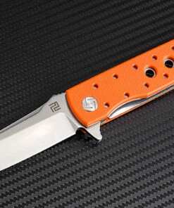 Best reviews of 🔔 Artisan Cutlery Artisan Virginia ATZ1807POEF, 3.94" D2 Plain Blade, Flat Orange G-10 Handle ✨