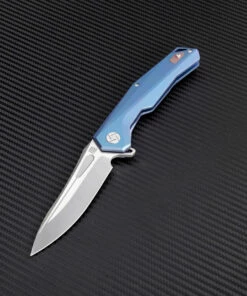 Best reviews of 🎁 Artisan Cutlery Artisan Zumwalt ATZ1808GBUS, 3.78" S35VN Plain Blade, Blue Titanium Handle 👏