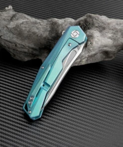 Flash Sale 👍 Artisan Cutlery Artisan Zumwalt ATZ1808GGNS, 3.78" S35VN Plain Blade, Green Titanium Handle 🎉 -Automatic Knives shop atz1808ggn 2 1 12873.1566585986