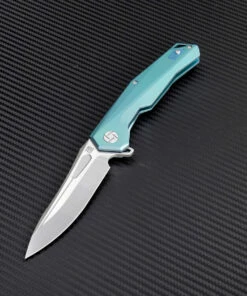 Flash Sale 👍 Artisan Cutlery Artisan Zumwalt ATZ1808GGNS, 3.78" S35VN Plain Blade, Green Titanium Handle 🎉